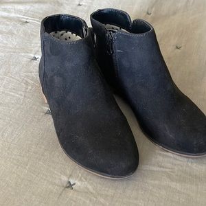 Black Suede Booties Little Girls